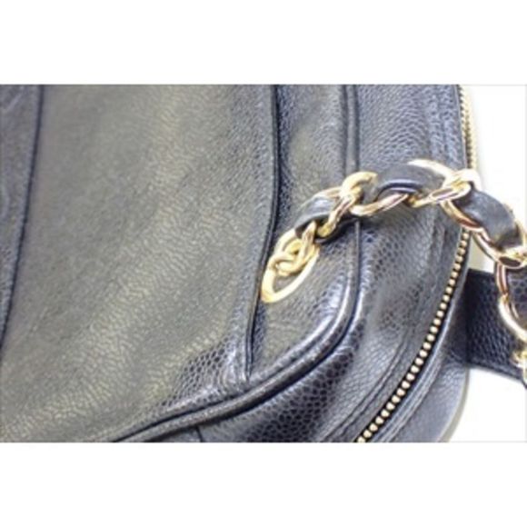 Chanel Caviar Chain Shoulder Bag Handbag Black - Picture 6 of 10